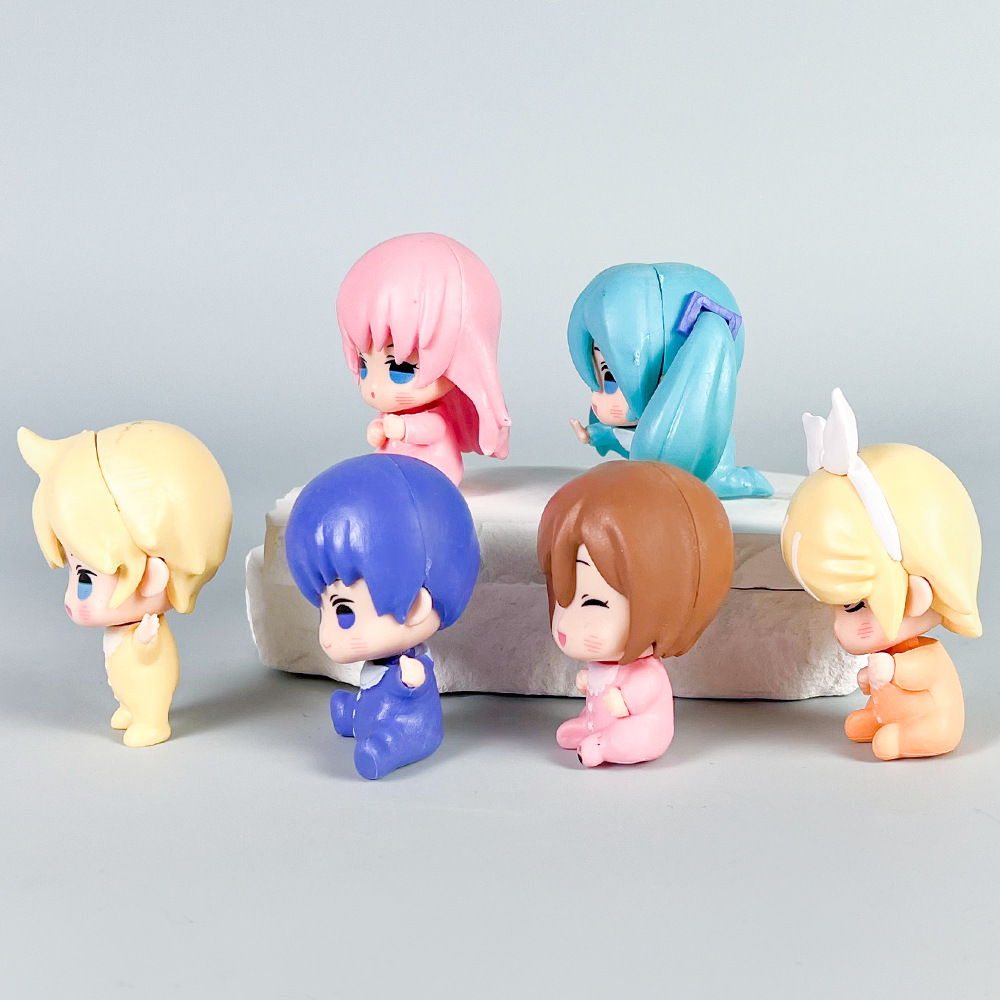 6 unids/set Anime Hatsune Miku - Baby Q Products reseña y precio