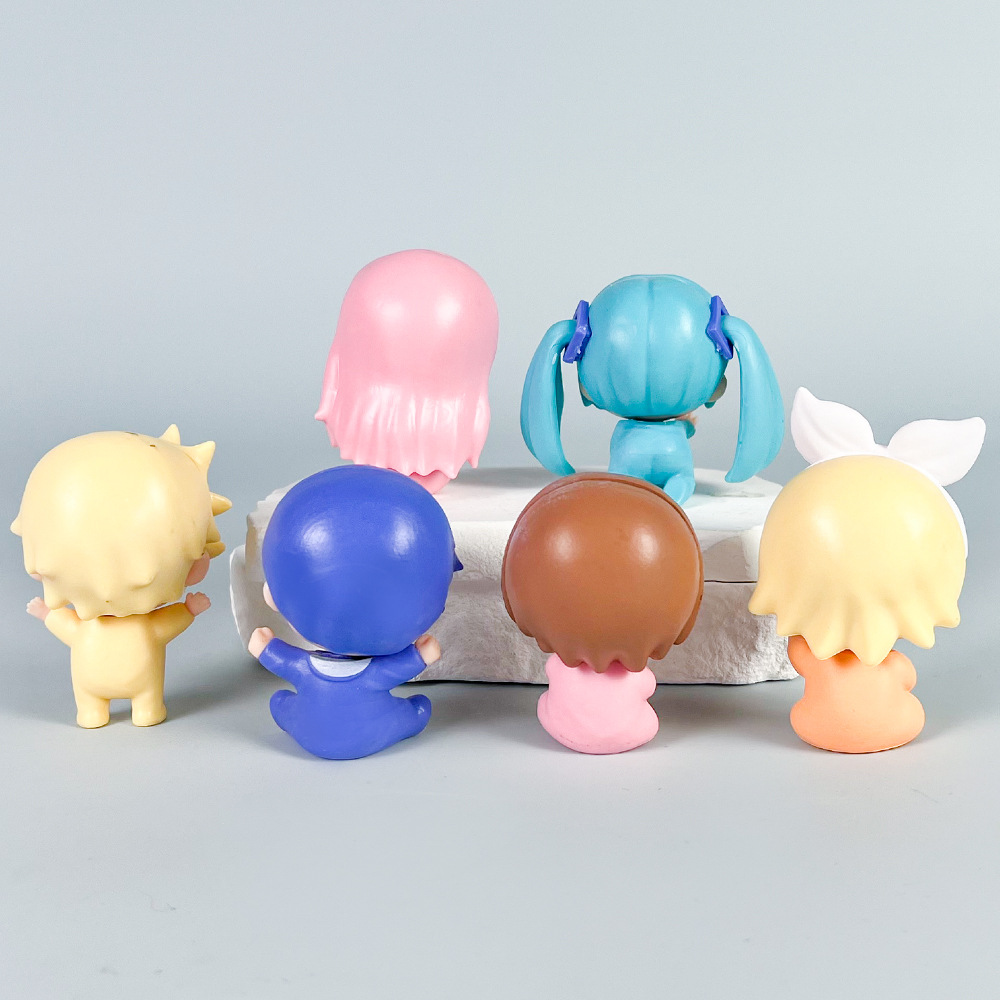 6 unids/set Anime Hatsune Miku - Baby Q Products reseña y precio