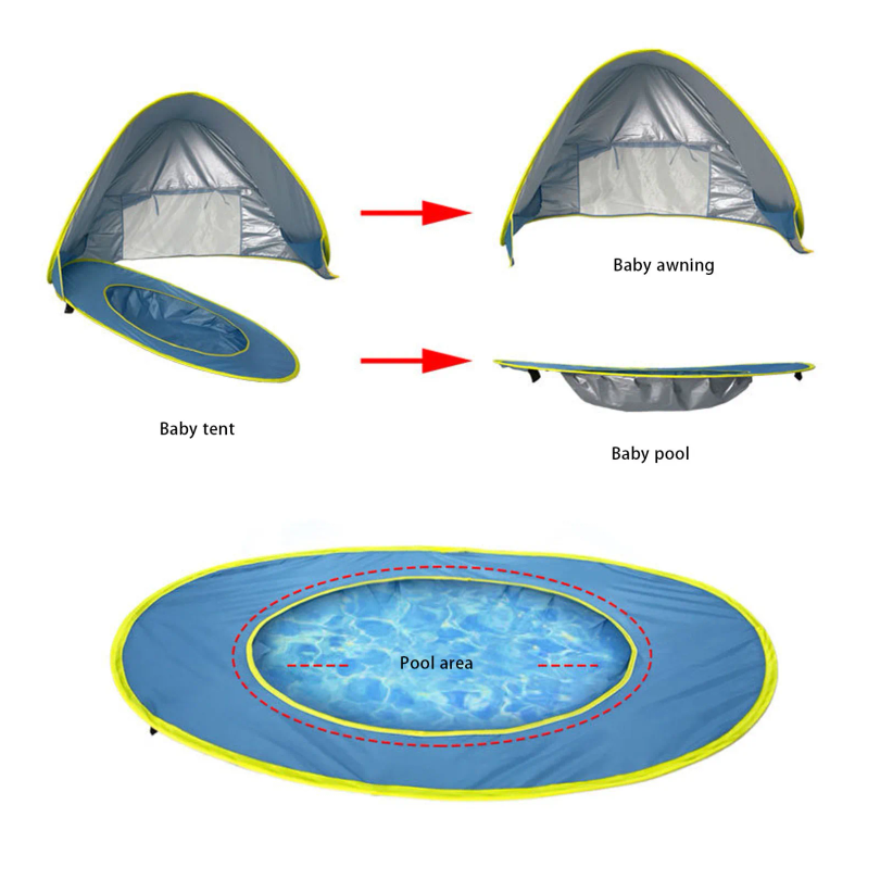 Carpa de Playa Portátil con Pr - Baby Products Wholesale reseña y precio